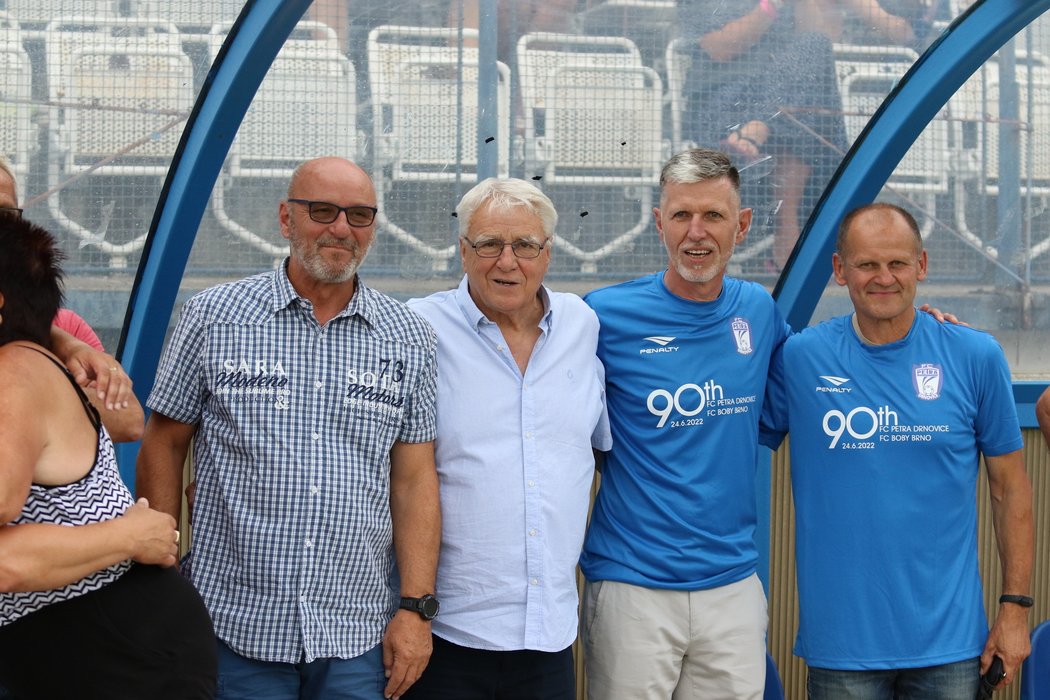 Exhibice k výročí drnovického fotbalu se zúčastnili i Jaroslav Šilhavý nebo Petr Uličný