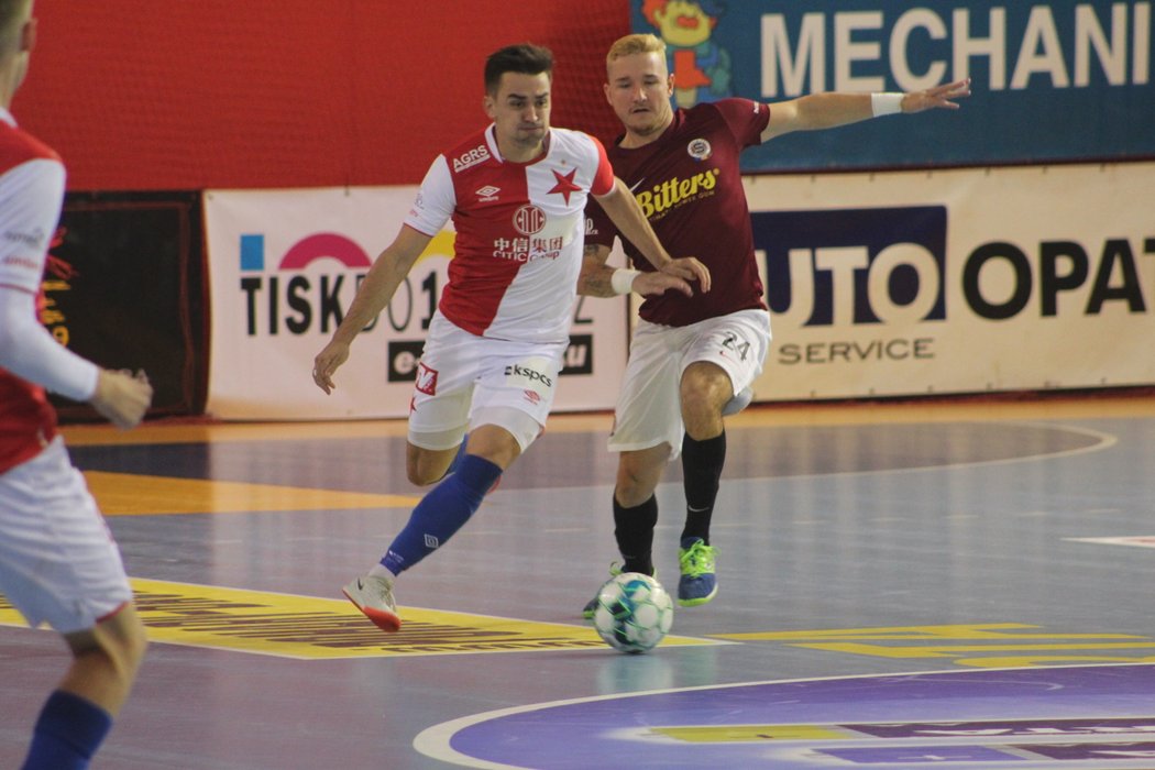 Historické 16. futsalové derby ovládla Sparta, nad Slavií vyhrála 3:1