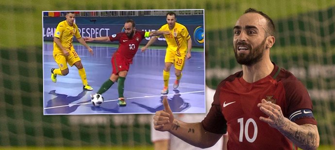 Portugalský futsalista Ricardinho se na ME blýskl parádním gólem