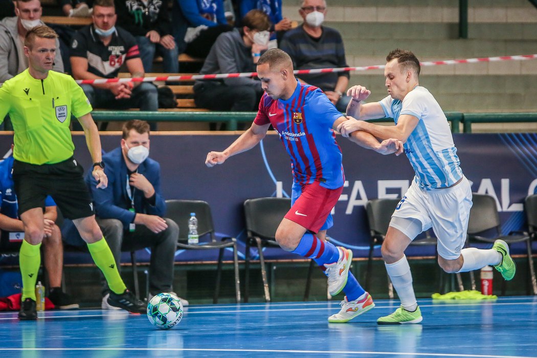 Futsalisté Plzně byli v Lize mistrů Barceloně důstojným soupeřem