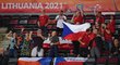 Čeští fanoušci podporují futsalovou reprezentaci na MS během utkání s Panamou