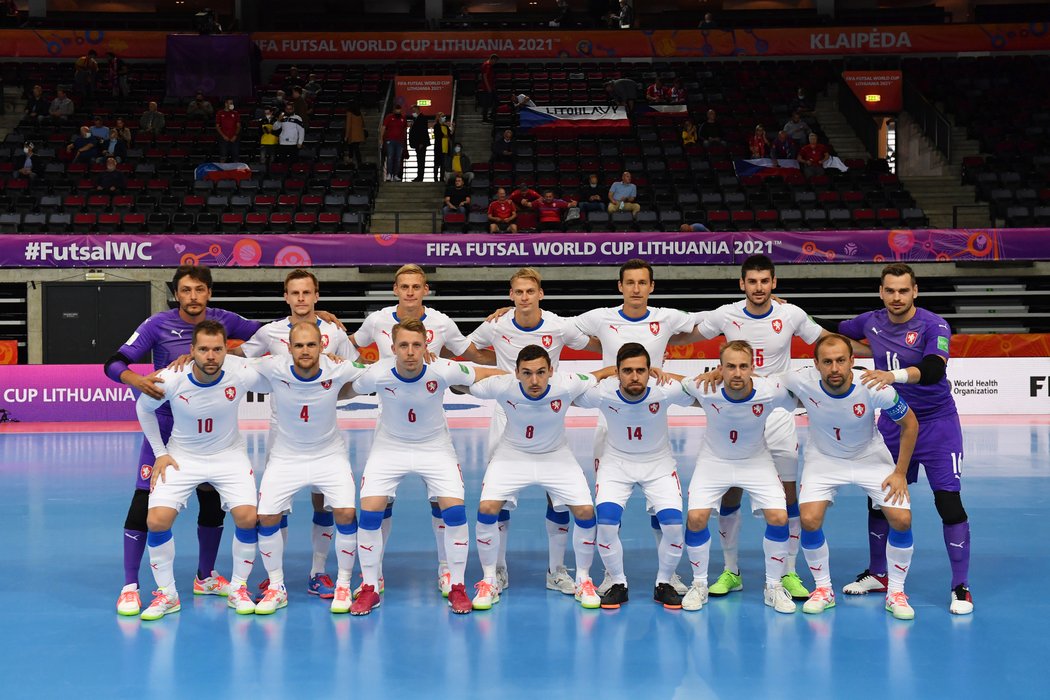 Česká futsalová reprezentace před soubojem s Panamou na MS