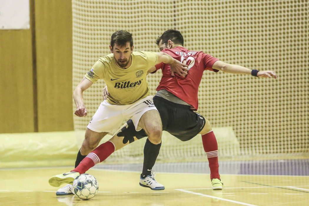 Utkání play off futsalové ligy mezi Spartou a Chrudimí