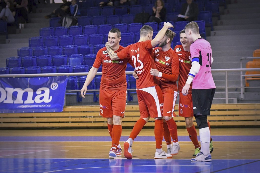 Helas Brno na domácí palubovce porazil Liberec 8:3 a zajistil si postup do play off VARTA futsal ligy