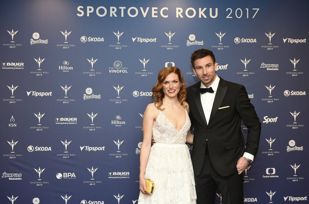 Gabriela Koukalová a Petr Koukal na vyhlášení ankety Sportovec roku