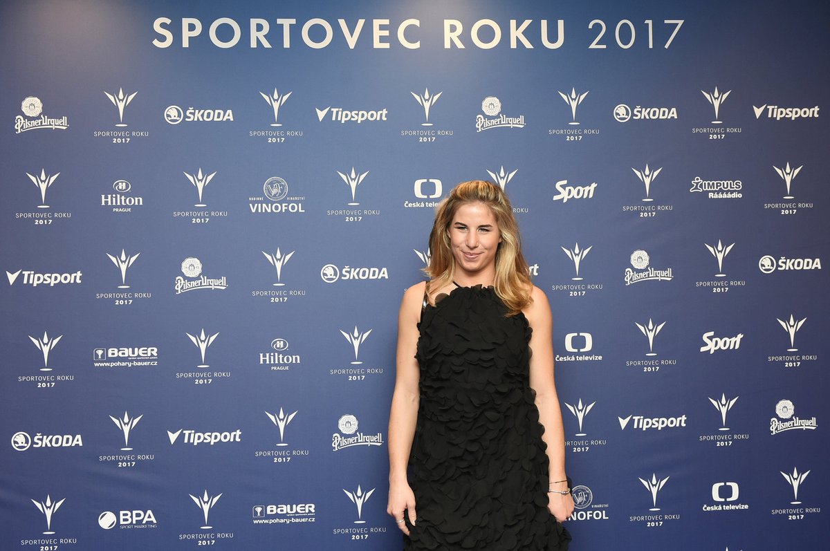 Ester Ledecká na vyhlášení ankety Sportovec roku