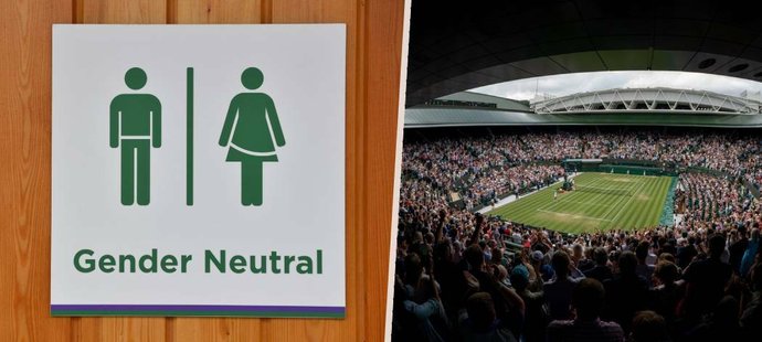 Organizátoři Wimbledonu se rozhodli pro letošní ročník zprovoznit toalety pro pohlavně neutrální osoby