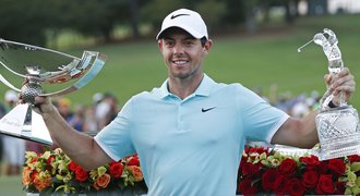 Golfista McIlroy vyhrál po boji v Atlantě a ovládl i FedEx Cup