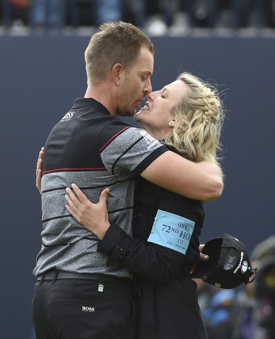 Stenson oslavil triumf se svojí ženou