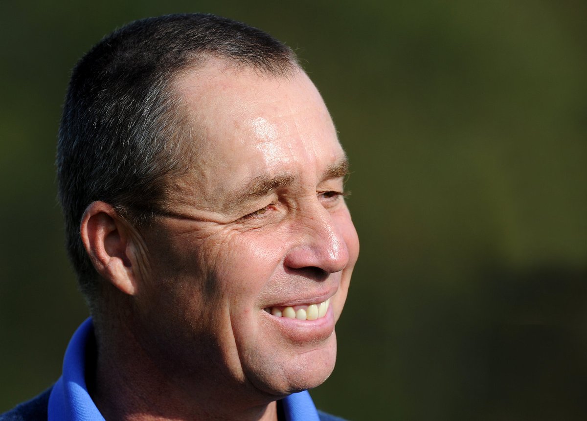 Usměvavý Ivan Lendl na turnaji Czech PRO-AM Teaching Tour na pražském Černém Mostě