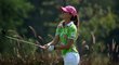 Česká golfistka Klára Spilková na turnaji Indii
