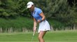 Teprve patnáctiletá česká golfistka Klára Sionková na Amundi Czech Ladies Challenge, kde skončila na skvělém třetím místě