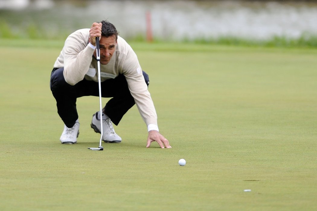Roman Šebrle na svém prvním golfovém turnaji Czech PGA Tour