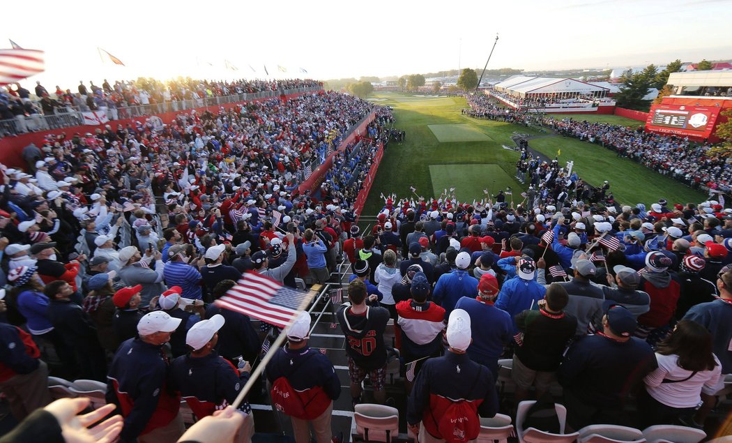 O Ryder Cup byl ve Spojených státech velký zájem