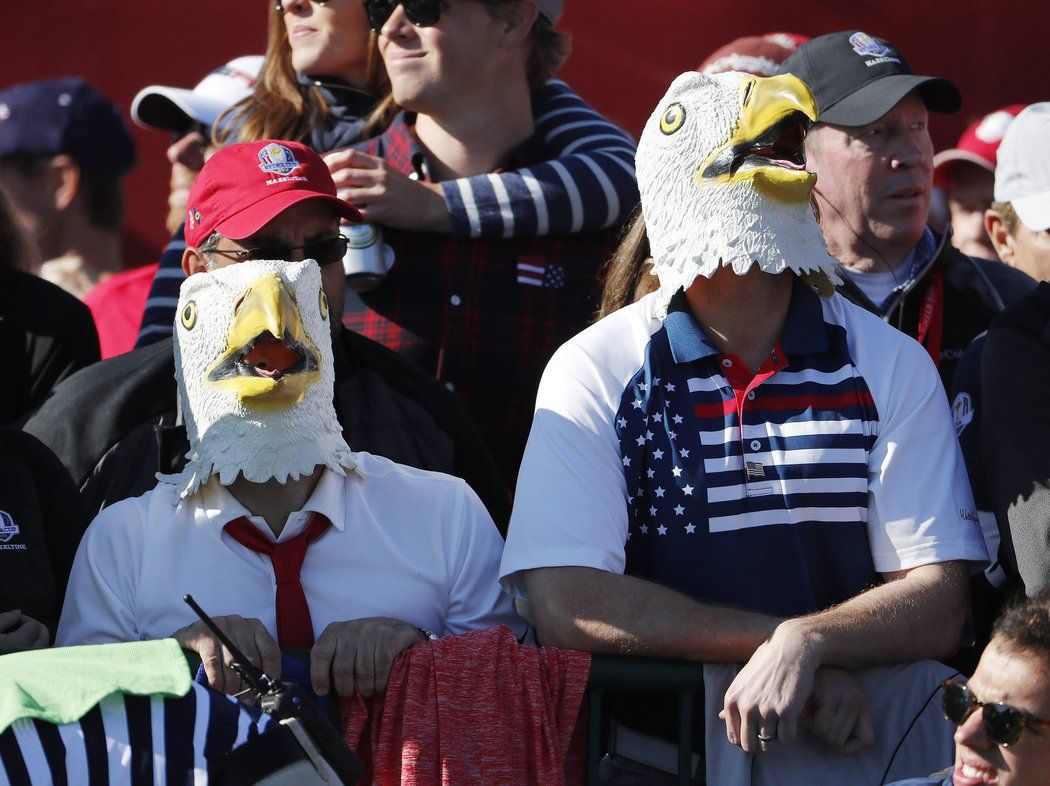 Originální nápad fanoušků USA na golfovém Ryder Cupu