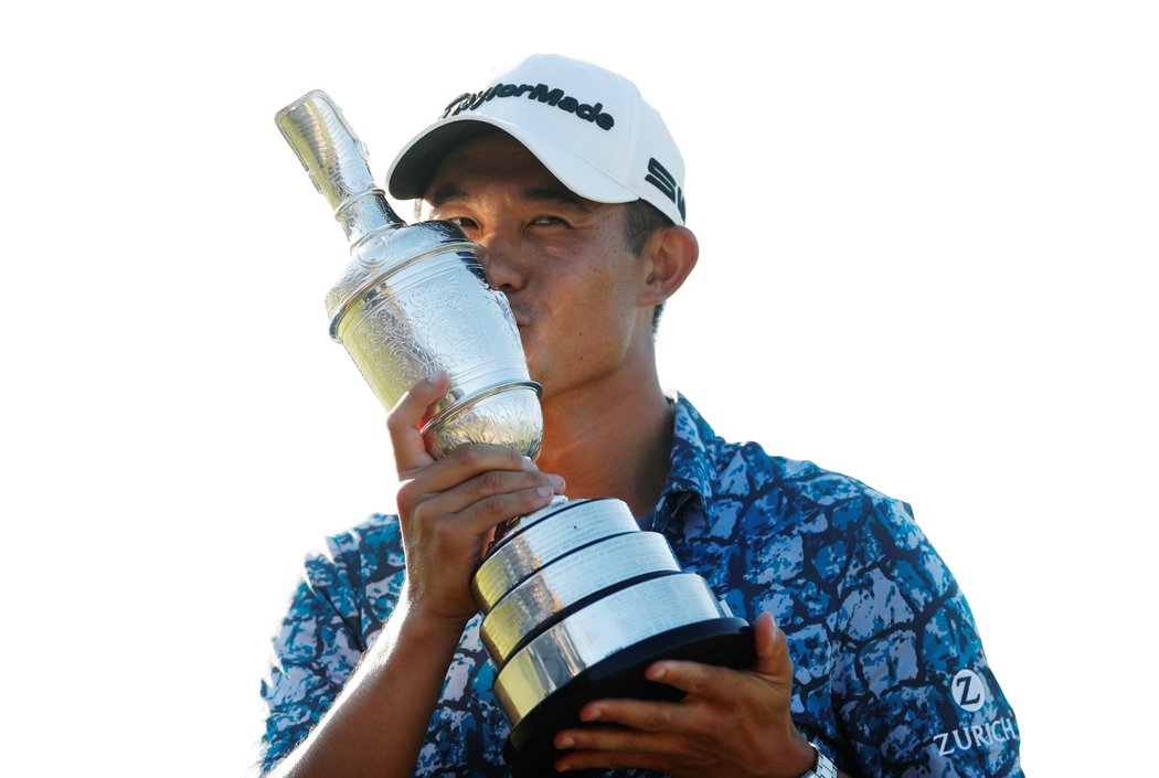 Americký golfista Collin Morikawa vyhrál při svém debutu britské The Open a má druhý major titul