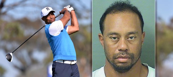 Golfistu Tigera Woodse zavřeli do vězení, řídil pod vlivem