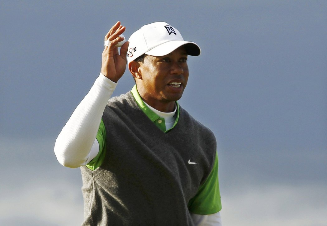 Tiger Woods se na sebe při British Open hněval až příliš nahlas.