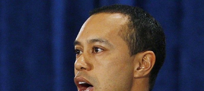 Tiger Woods při svém kajícném prohlášení