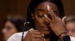 Simone Bilesová na senátním slyšení kvůli zprávě o FBI a jejím vyšetřování sexuálního zneužívání v americkém gymnastickém týmu