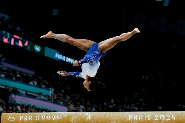 Gymnastka Simone Bilesová Gymnastka Simone Bilesová
