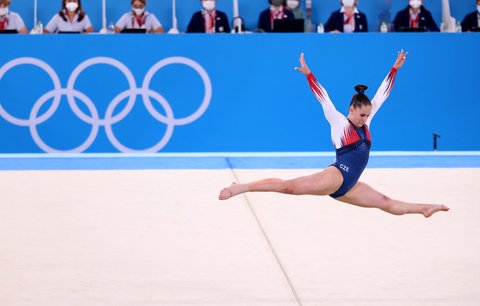 Česká gymnastka Aneta Holasová