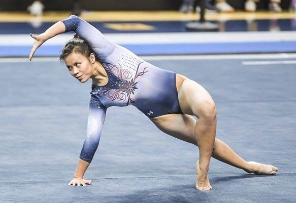 Samantha Ceriová byla před zraněním úspěšná gymnastka