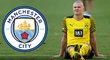 Erling Haaland má namířeno do Manchesteru City