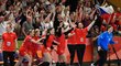 České házenkářky se radují z výhry na Portugalkami a z postupu na mistrovství Evropy