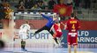 Tomáš Mrkva chytá rozhodující sedmičku v zápase s Makedonií