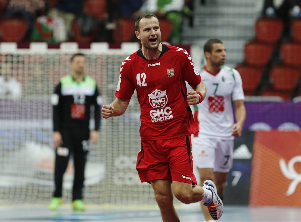 Jakub Szymanski se raduje z gólu v závěrečném zápase skupiny MS proti Alžírsku