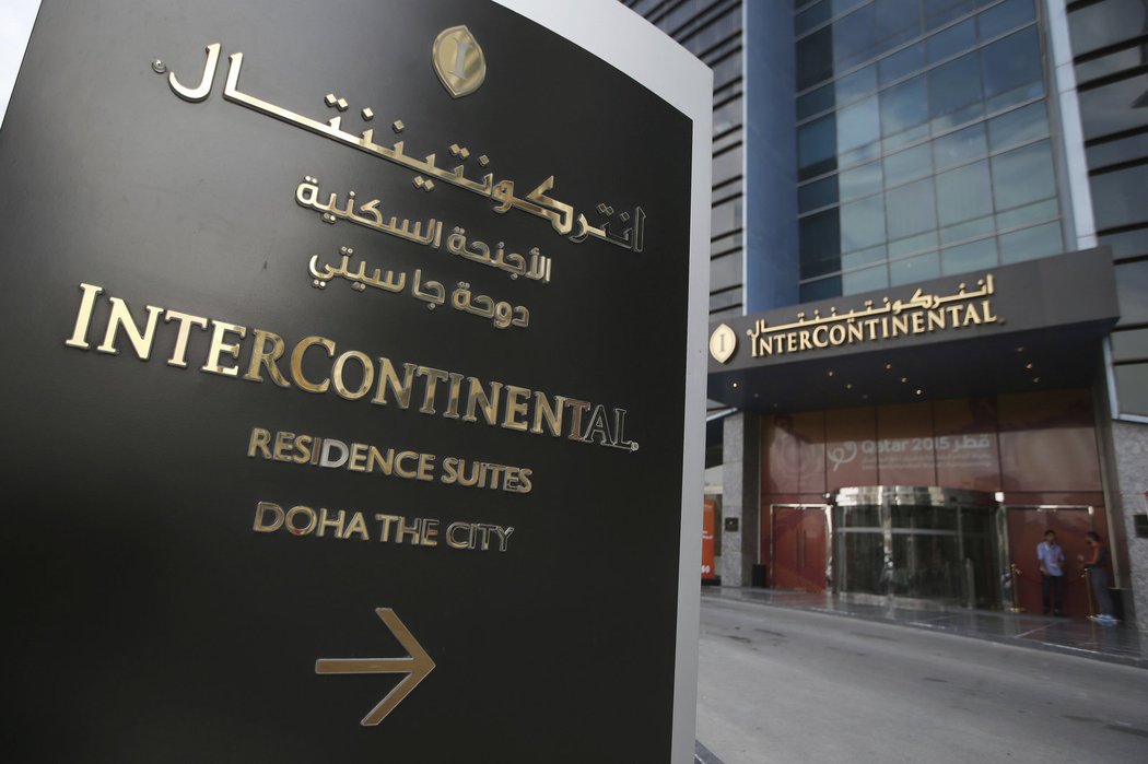 Čeští házenkáři bydlí během mistrovství světa v Kataru v luxusním hotelu Intercontinental City.