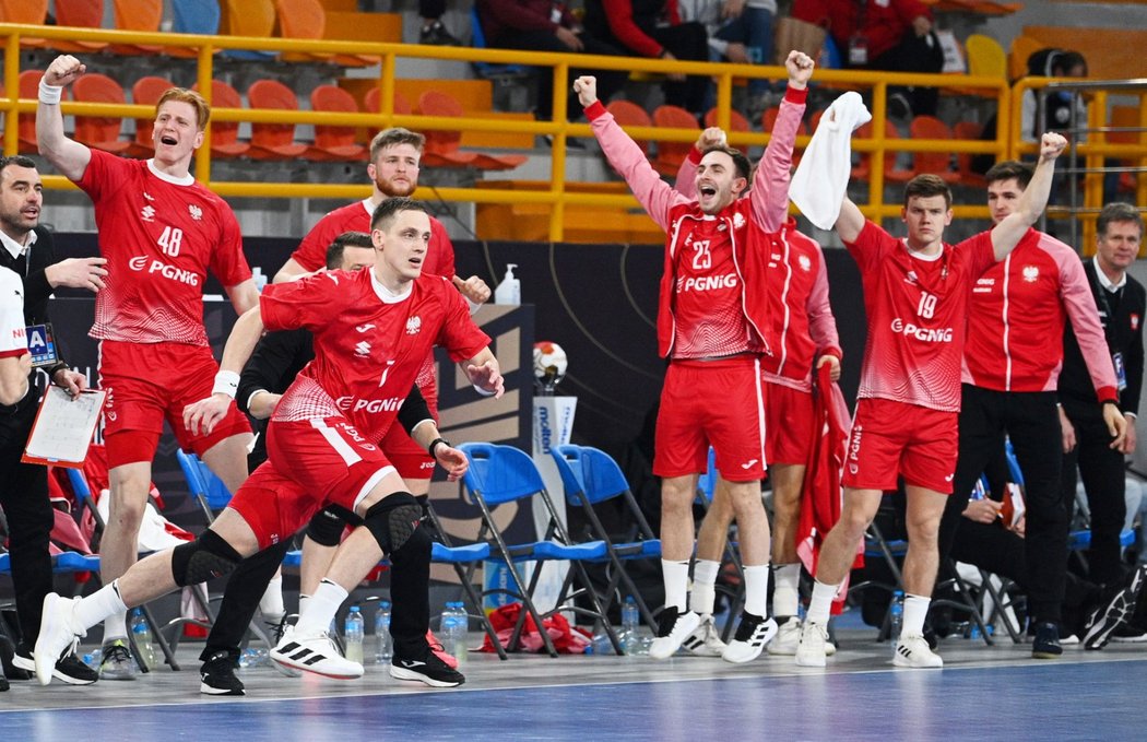 Zápas Polska s Německem na MS v házené v Egyptě skončil remízou 23:23