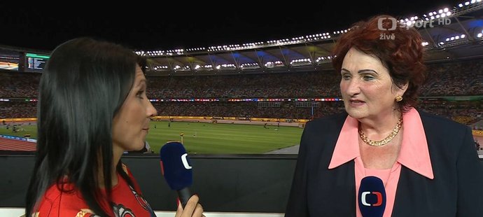 Helena Fibingerová si rýpla do koulařek