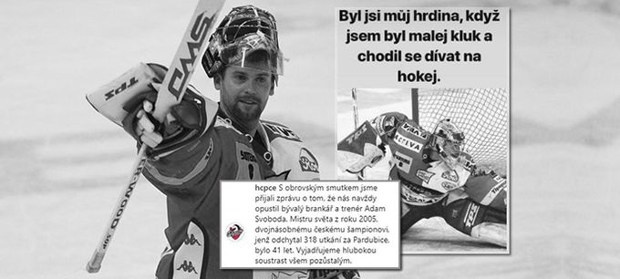 Byl jsi náš hrdina. Rittich, Frodl a další truchlí nad smrtí Adama Svobody (†41)  Byl jsi náš hrdina. Rittich, Frodl a další truchlí nad smrtí Adama Svobody (†41)