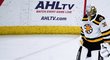 Český brankář Daniel Vladař v dresu Providence Bruins v AHL