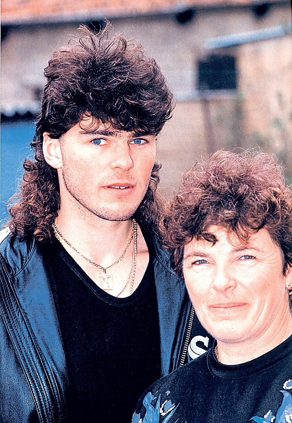 Jagr with his mother Anna.