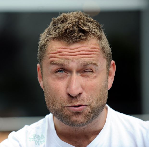 Jaroslav Bednář šklebící se Jaroslav Bednář šklebící se