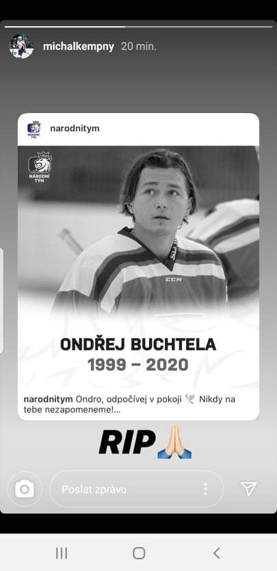 K hokejistům truchlícím nad ztrátou Ondřeje Buchtely se přidal také Michal Kempný, obránce Washington Capitals
