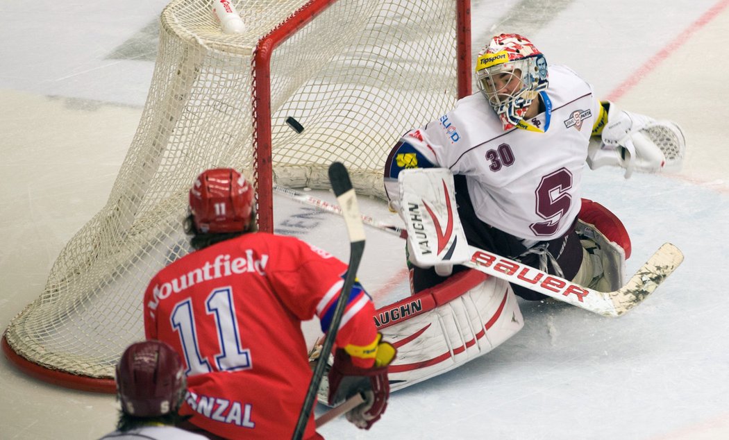 Hanzal překonává hostujícího Neuvirtha