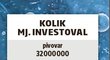 Kolik investoval?