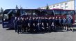 Česká hokejová reprezentace se představila 1. dubna 2019 v Praze s autobusem oficiálního dopravce v barvách národního mužstva