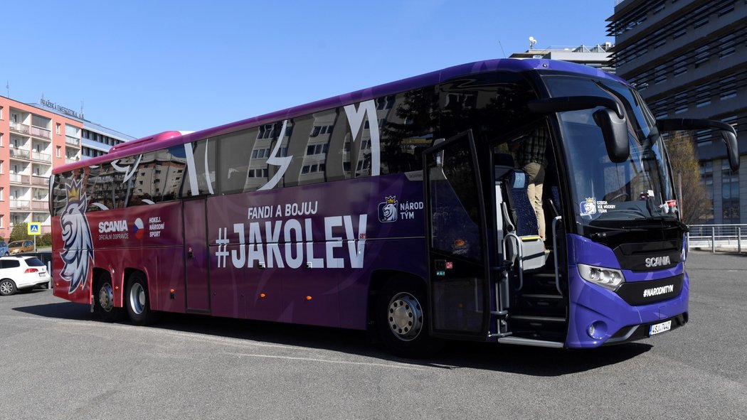 Nový luxusní autobus české hokejové reprezentace