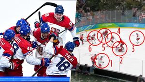 Jak to mohli sudí přehlédnout? Gól Paláta neměl platit, Češi hráli i slavili v šesti! Jak to mohli sudí přehlédnout? Gól Paláta neměl platit, Češi hráli i slavili v šesti!