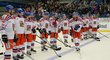 Čeští hokejisté po vítězném přípravě s Norskem