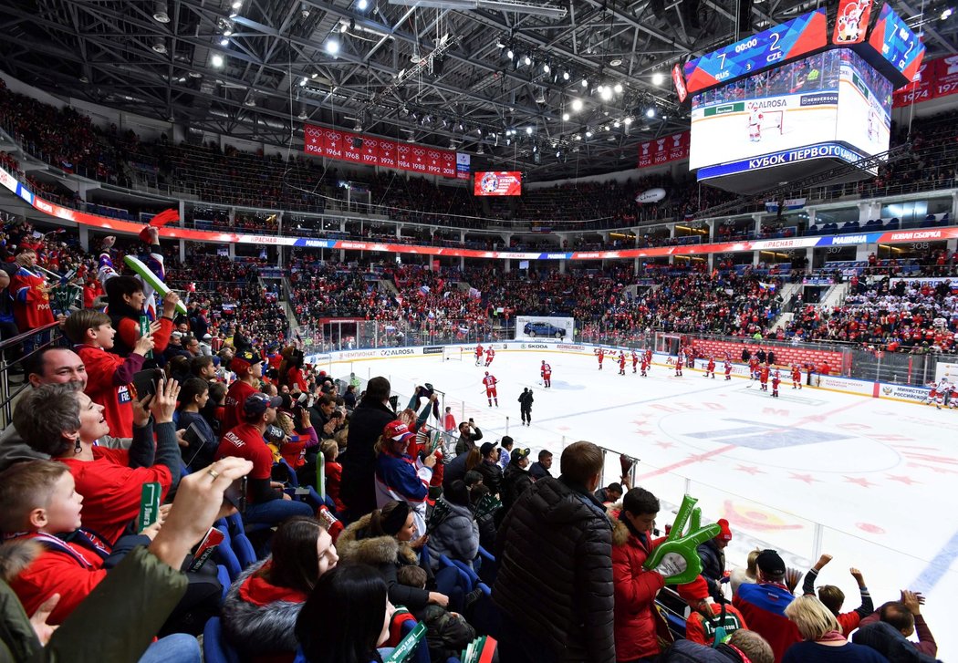 Čeští hokejisté prohráli s Ruskem vysokým rozdílem