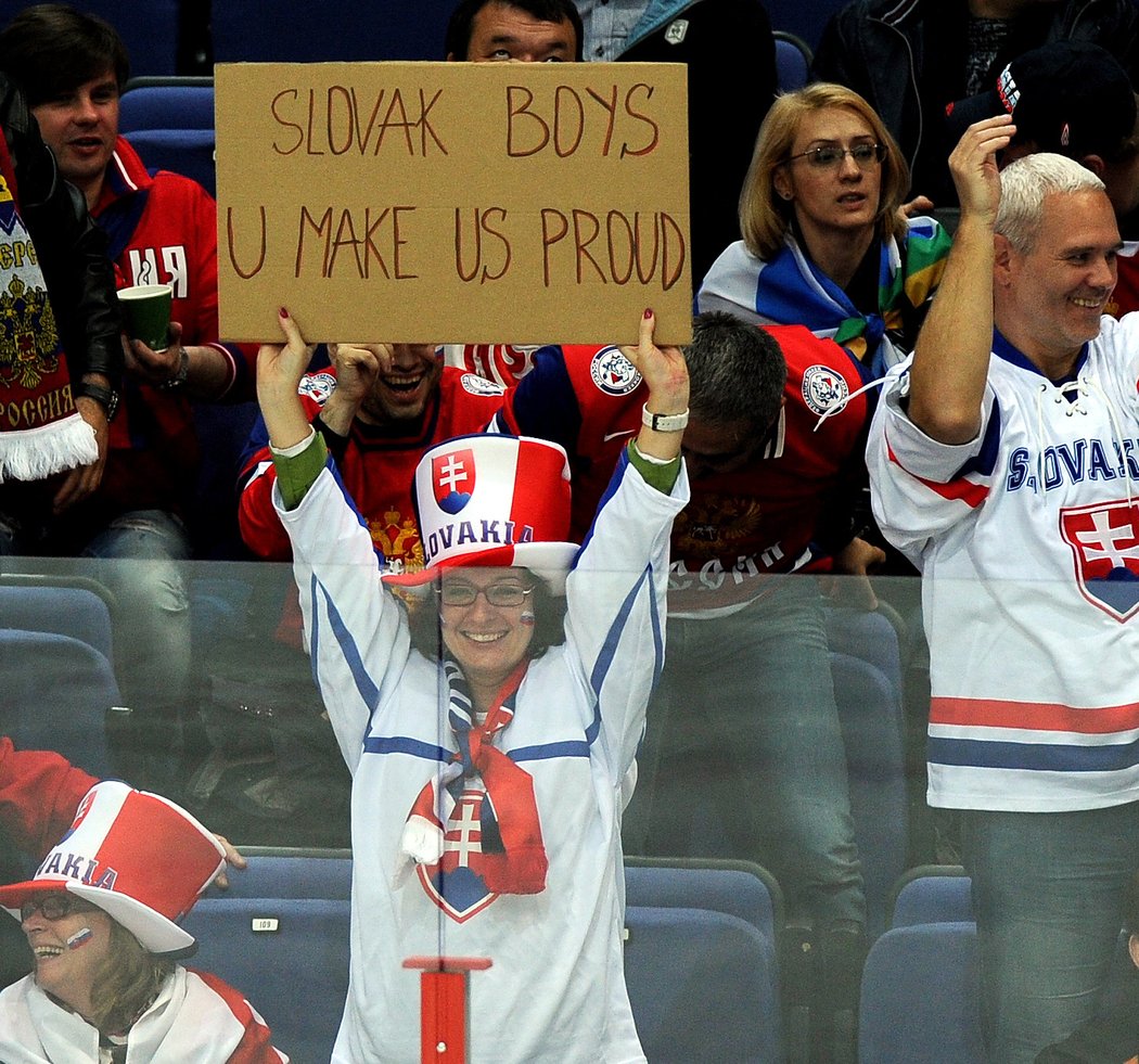 Slovenští fanoušci měli důvod slavit zasloužený postup