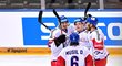 Čeští a slovenští hokejisté v přípravném utkání před světovým šampionátem