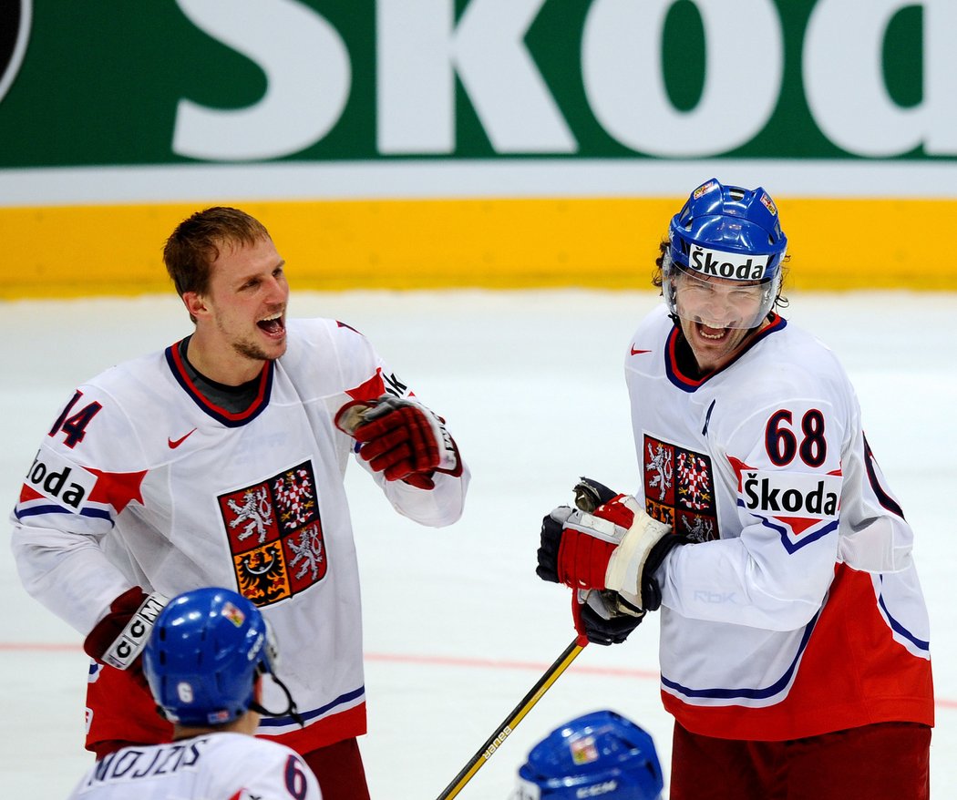 Jaromír Jágr a Petr Vampola si sedli nejen na ledě, ale i lidsky.