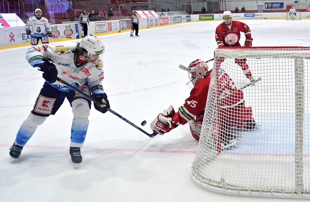 Jaromír Jágr v zápase play off proti Slavii